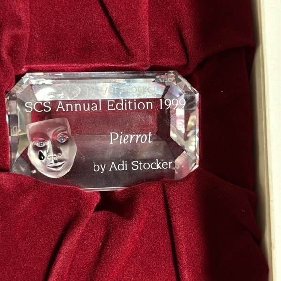 Swarovski 1999 “Masquerade” Pierrot Crystal Clown Figurine. COA included. - Picture 9 of 11